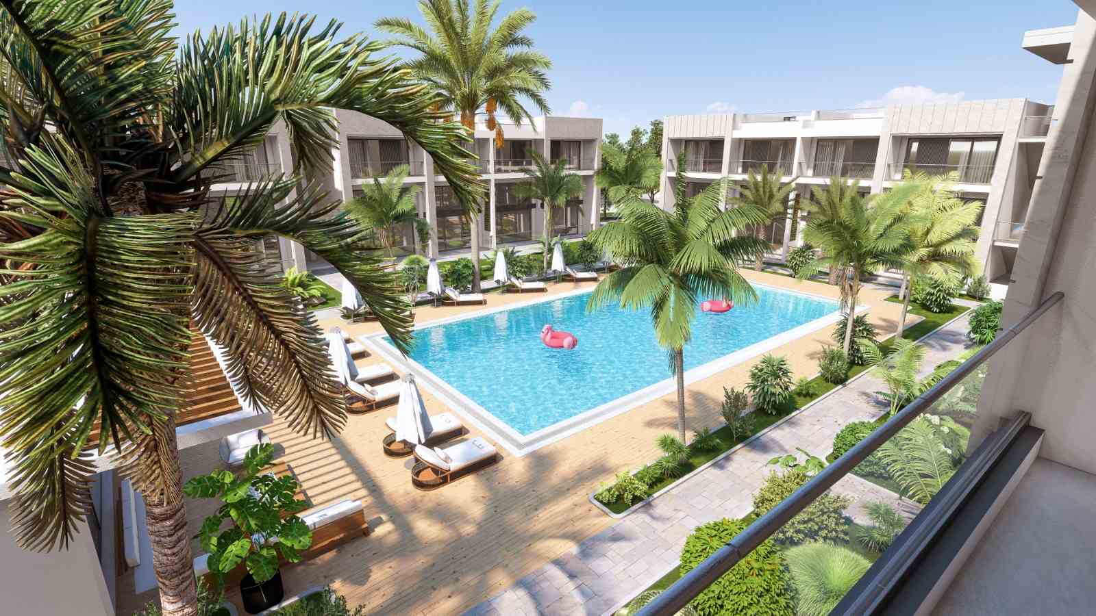 2-комнатные апартаменты loft 75 м² в комплексе с частным пляжем
