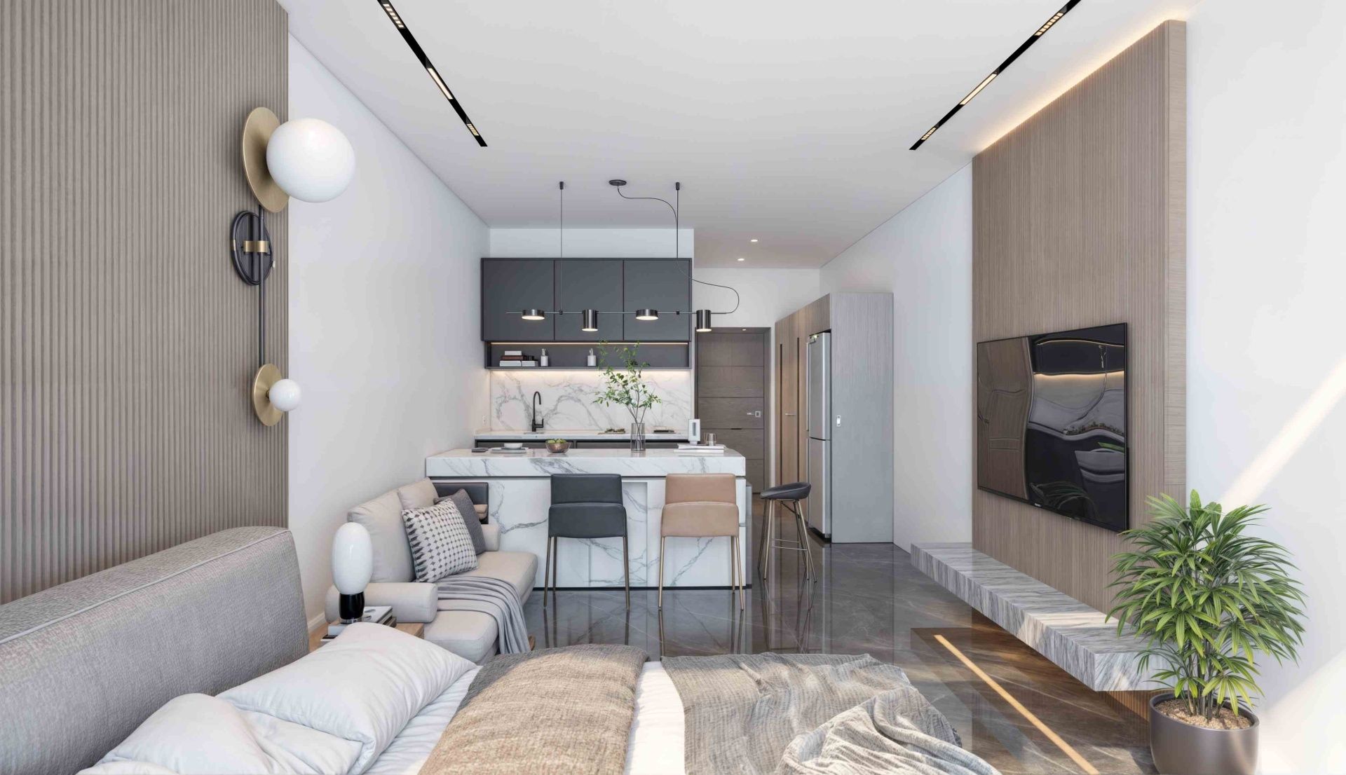 Студия 51 м² с террасой  — фото 10