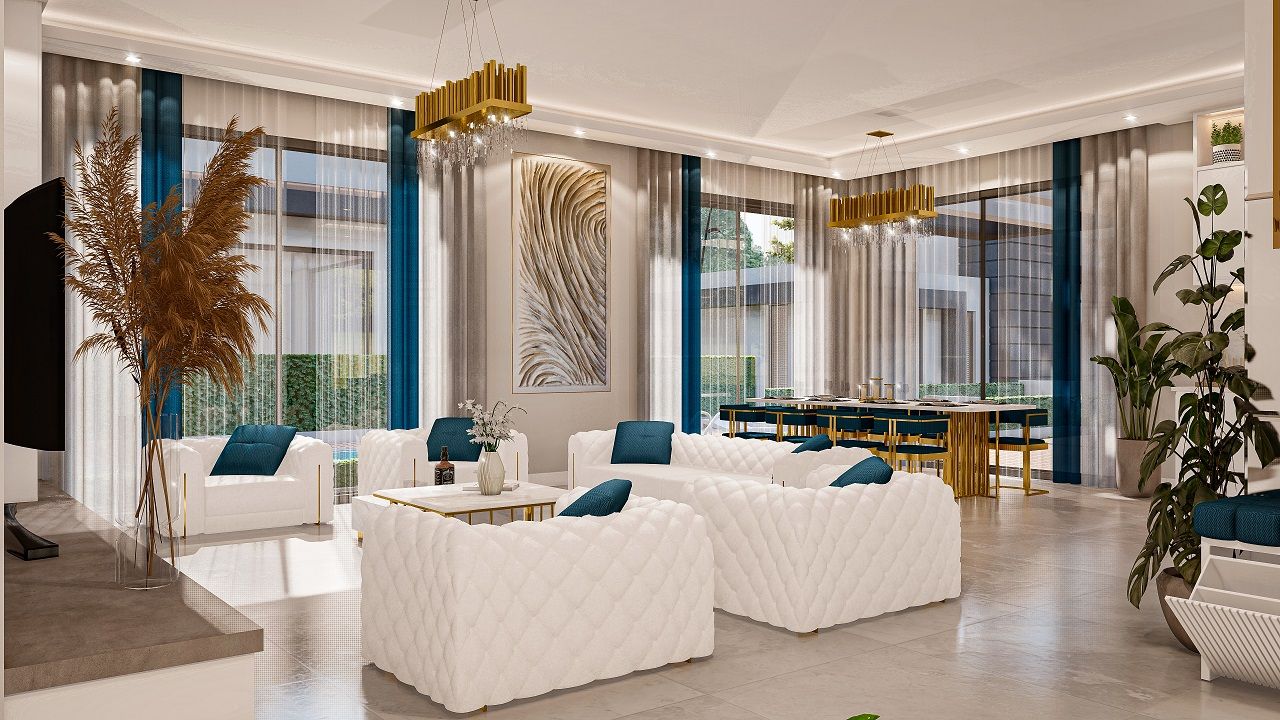 Вилла 4+1 (293 м²) с  собственным участком земли в 1 километре от моря — фото 19