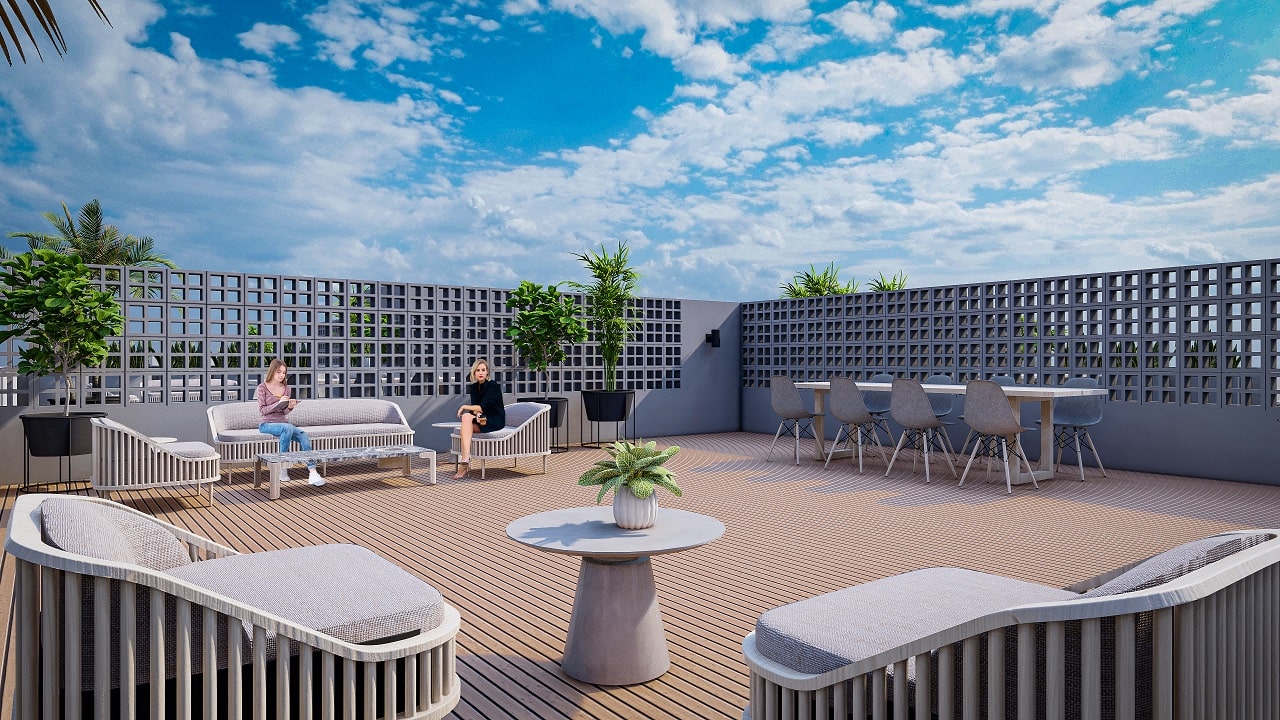 3-комнатные апартаменты 92 м² +70 м² терраса в комплексе в 5 минутах от пляжа — фото 21