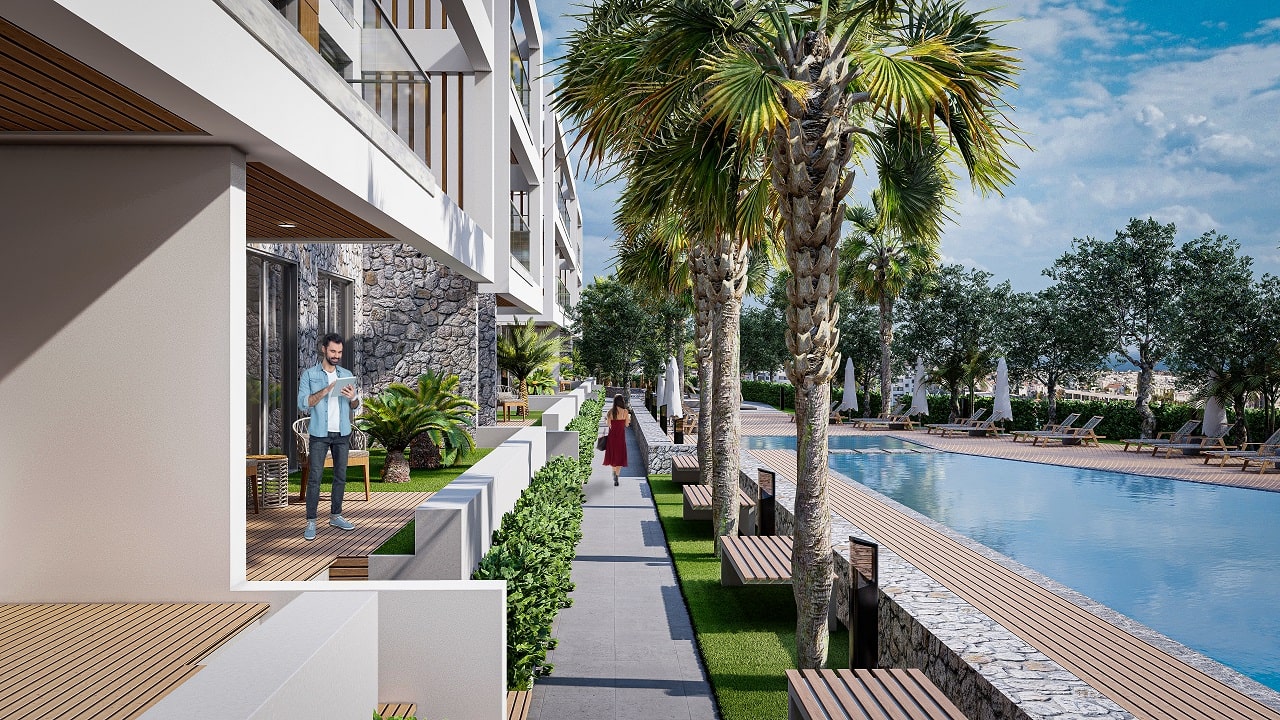 3-комнатные апартаменты 92 м² +70 м² терраса в комплексе в 5 минутах от пляжа — фото 43