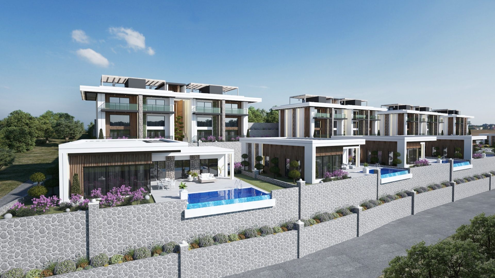 3-комнатные апартаменты loft 73м2 с балконом 9м2 в Эсентепе  — фото 2
