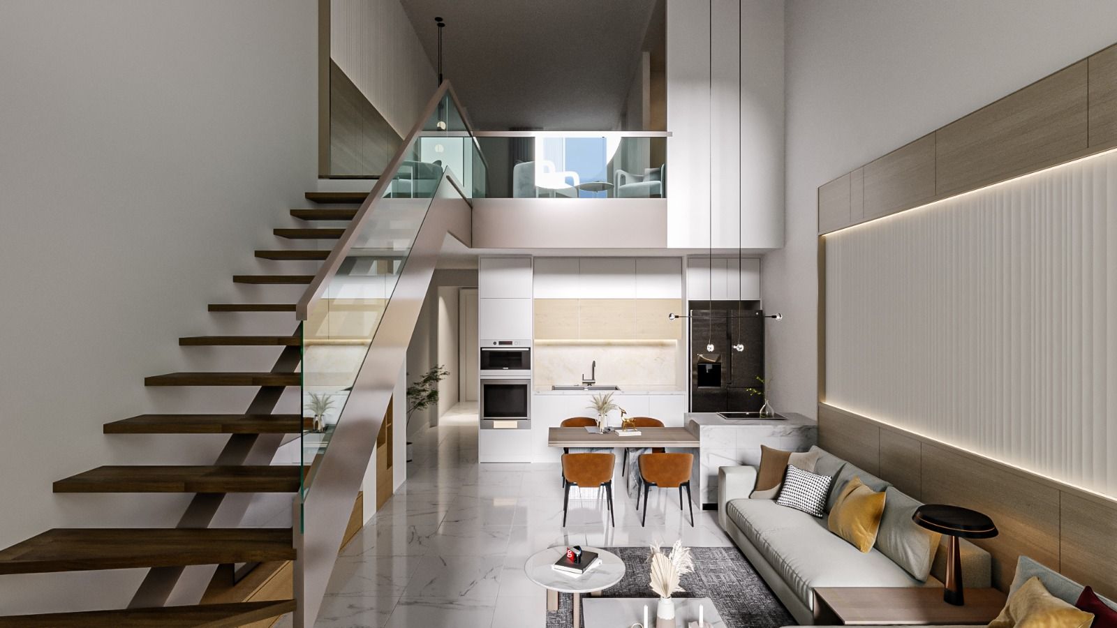 3-комнатные loft апартаменты 88м2 c террасой 55м2 и видом на море — фото 8