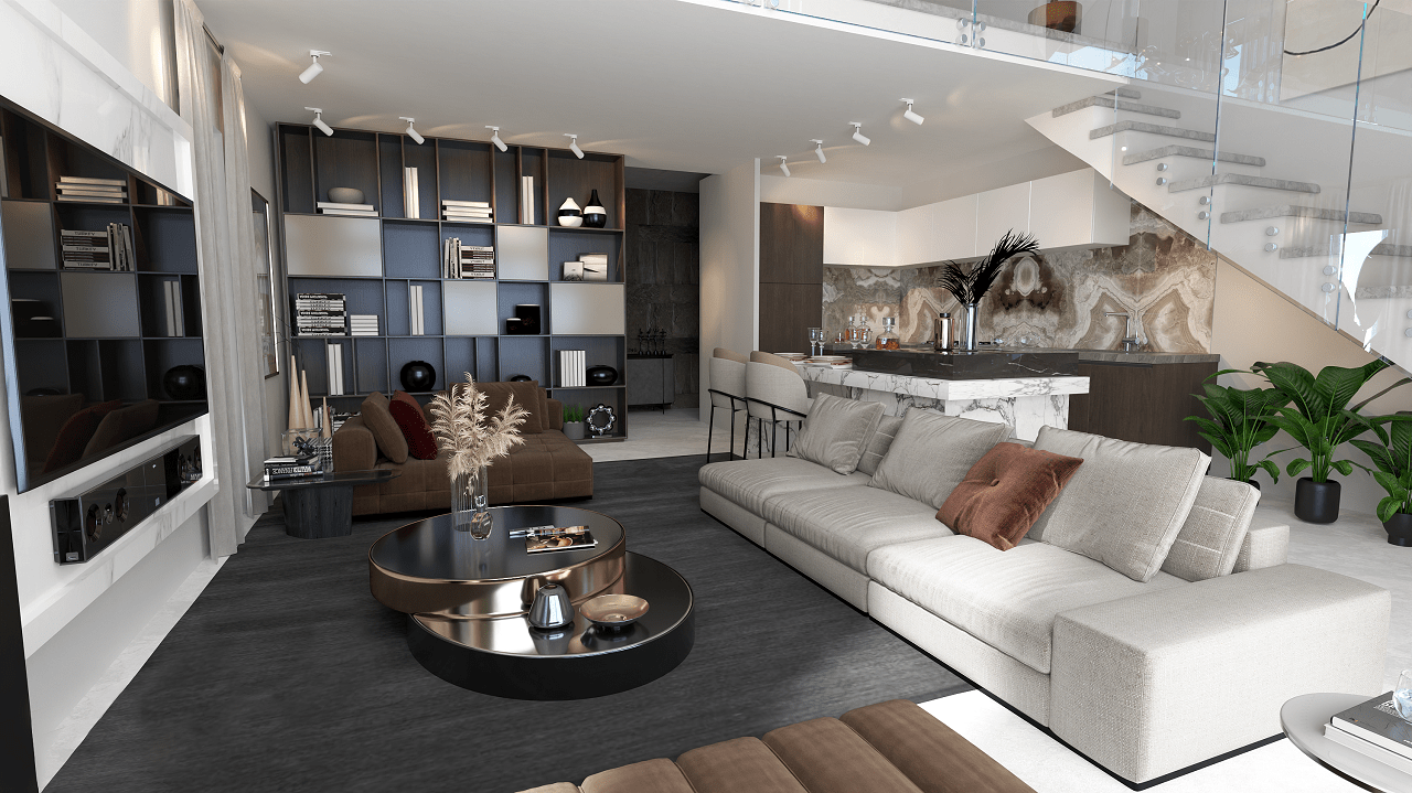3-комнатные апартаменты 150 м² с большой террасой 45 м² в 5 минутах от пляжа — фото 16