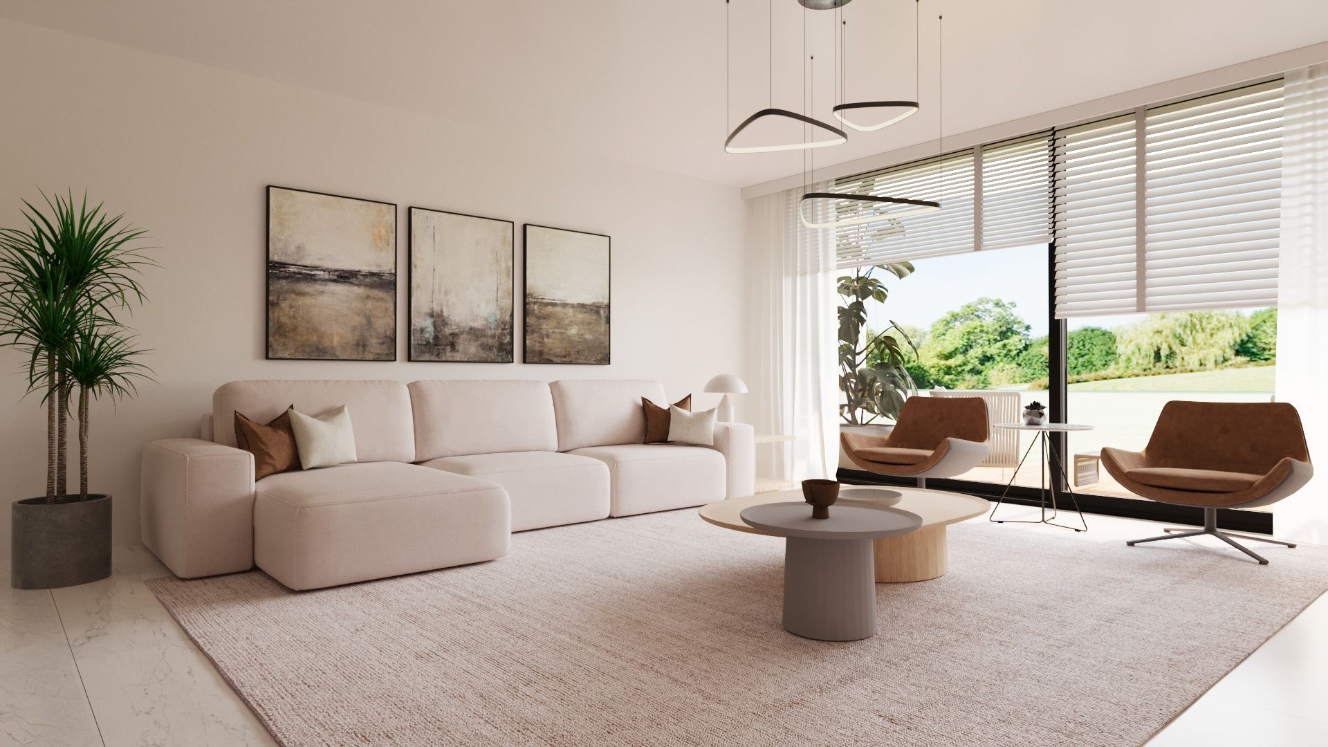 Квартира 3+1 (163 м²) с террасой (10 м²) и палисадником в Боазе