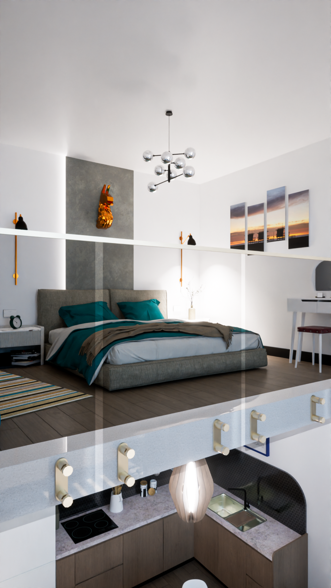 Квартира 1+1 Penthouse 57 м² в новом комплексе в 200 метрах от моря — фото 16