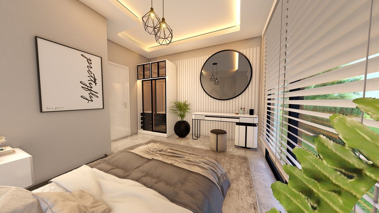 Трехкомнатная квартира 70 м2 с балконом и садом в Алсанджаке — фото 6