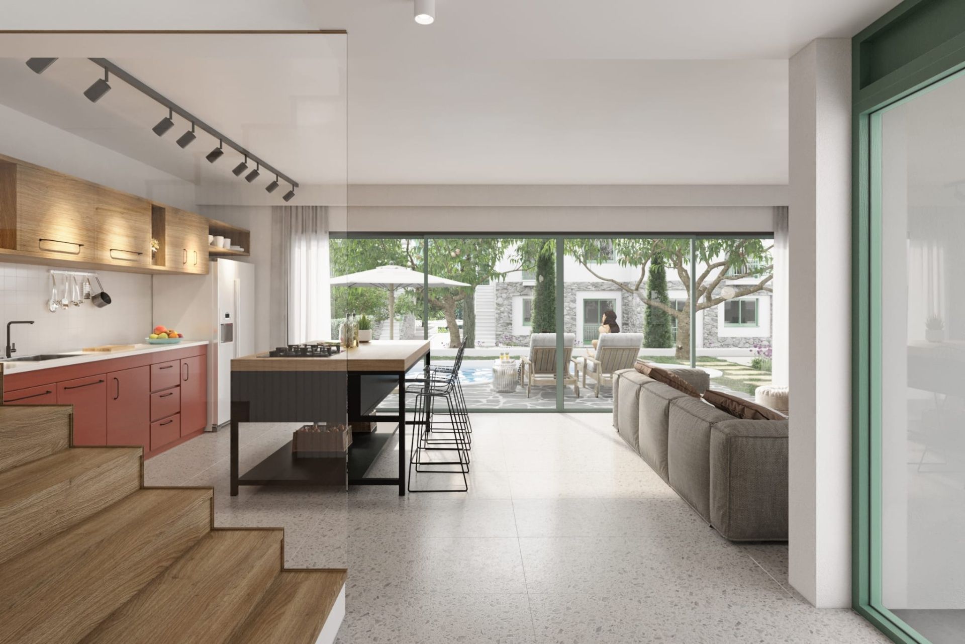 3-комнатные апартаменты 71 м² с террасой 50 м² Penthouse в новом комплексе в Лапте — фото 10