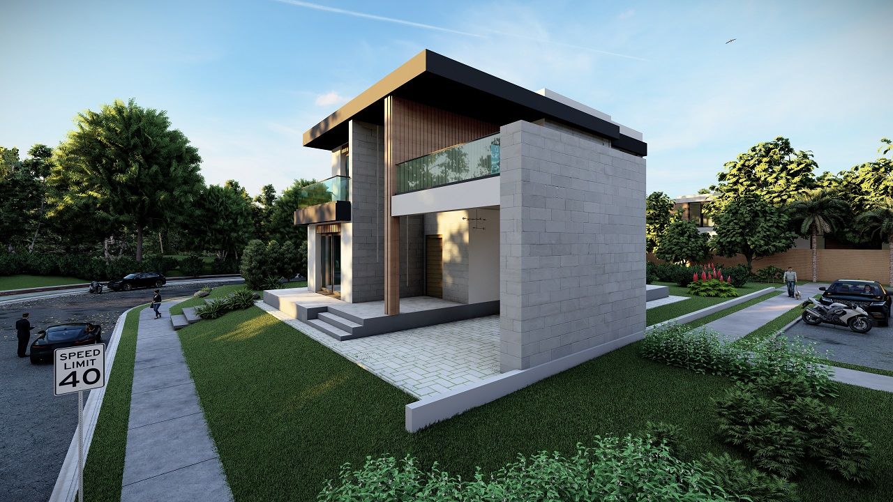 Вилла 4+1 (250 м²) с участком земли в новом комплексе в Лапте — фото 1