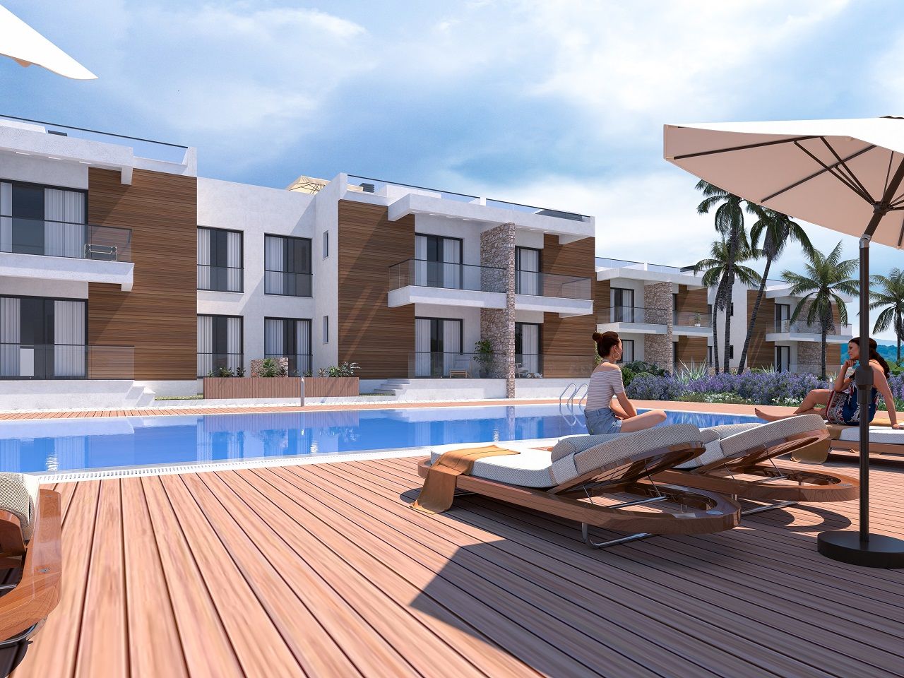 Трехкомнатная квартира 75 м² с палисадником и террасой 8 м² в новом комплексе у моря — фото 25