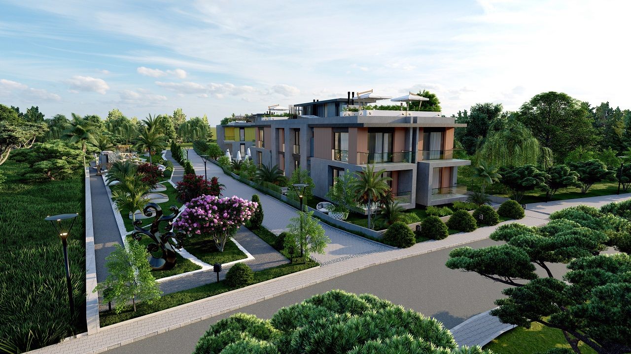 3-комнатные апартаменты 53 м²  в уютном комплексе в Алсанджаке — фото 8