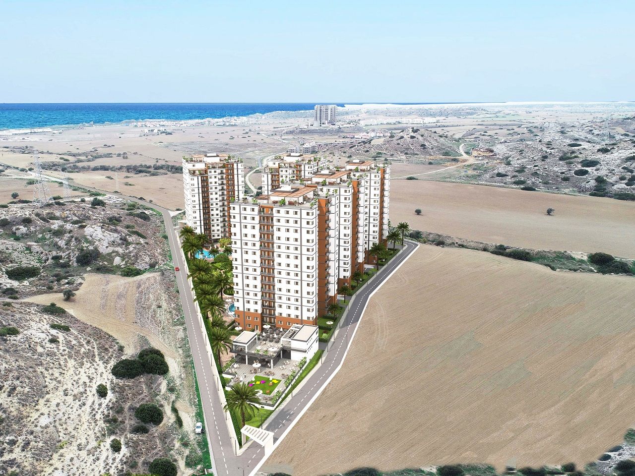 Двухкомнатная квартира 45м² в новом комплексе в Боазе — фото 3
