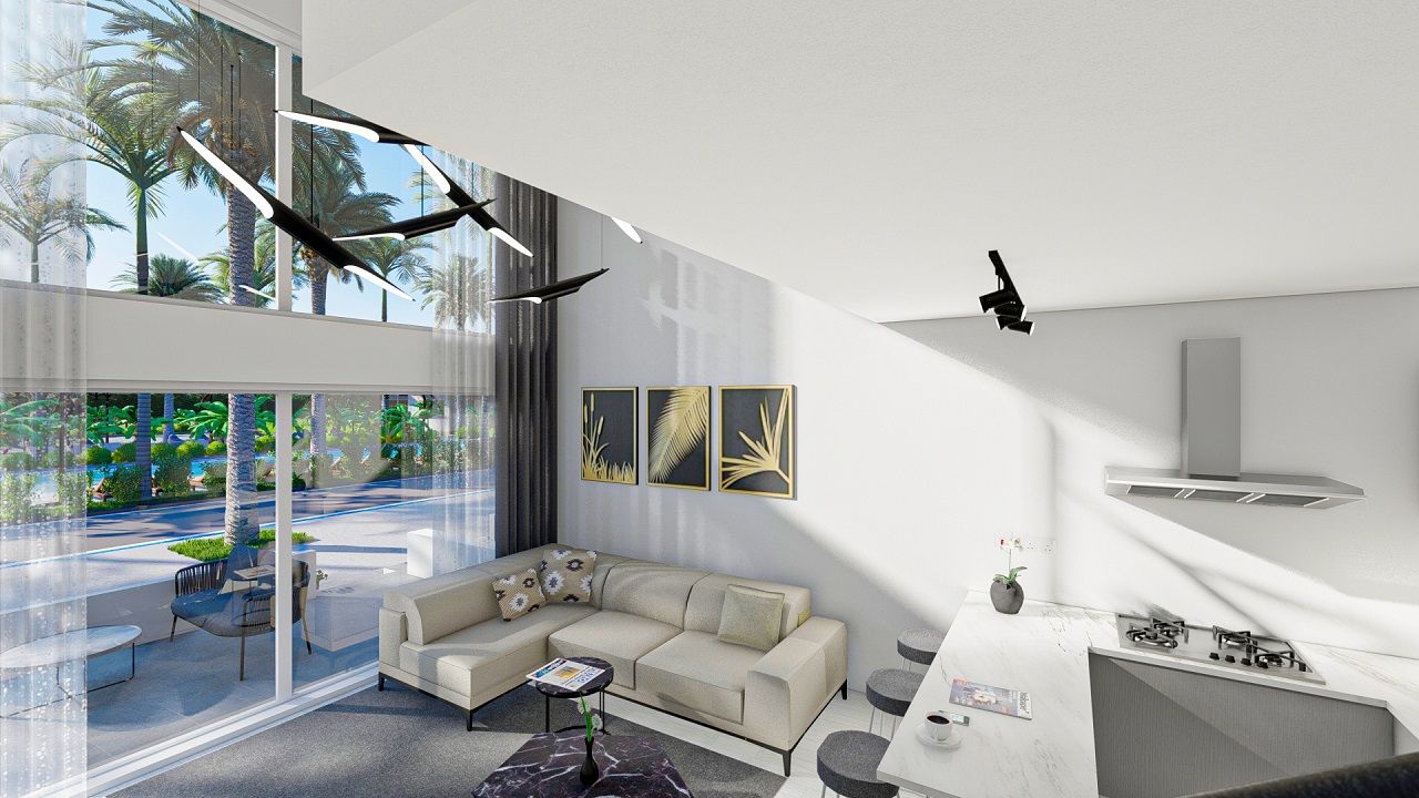 2-комнатные апартаменты loft 56 м² в новом комплексе в 600 метрах от пляжа — фото 2