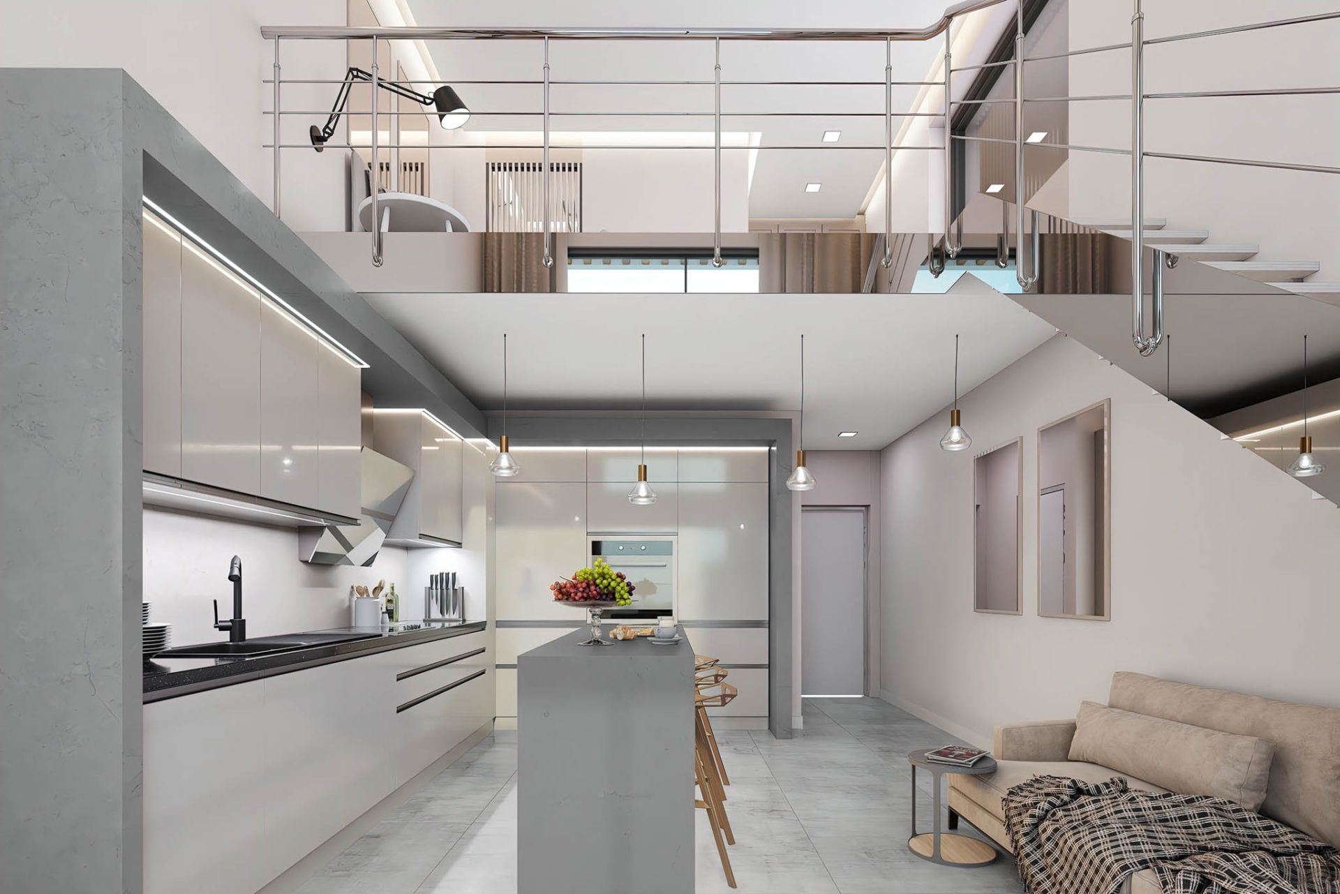 2-комнатный loft пентхаус 63 м² с террасой на крыше 30 м² и прямым видом на море! — фото 3