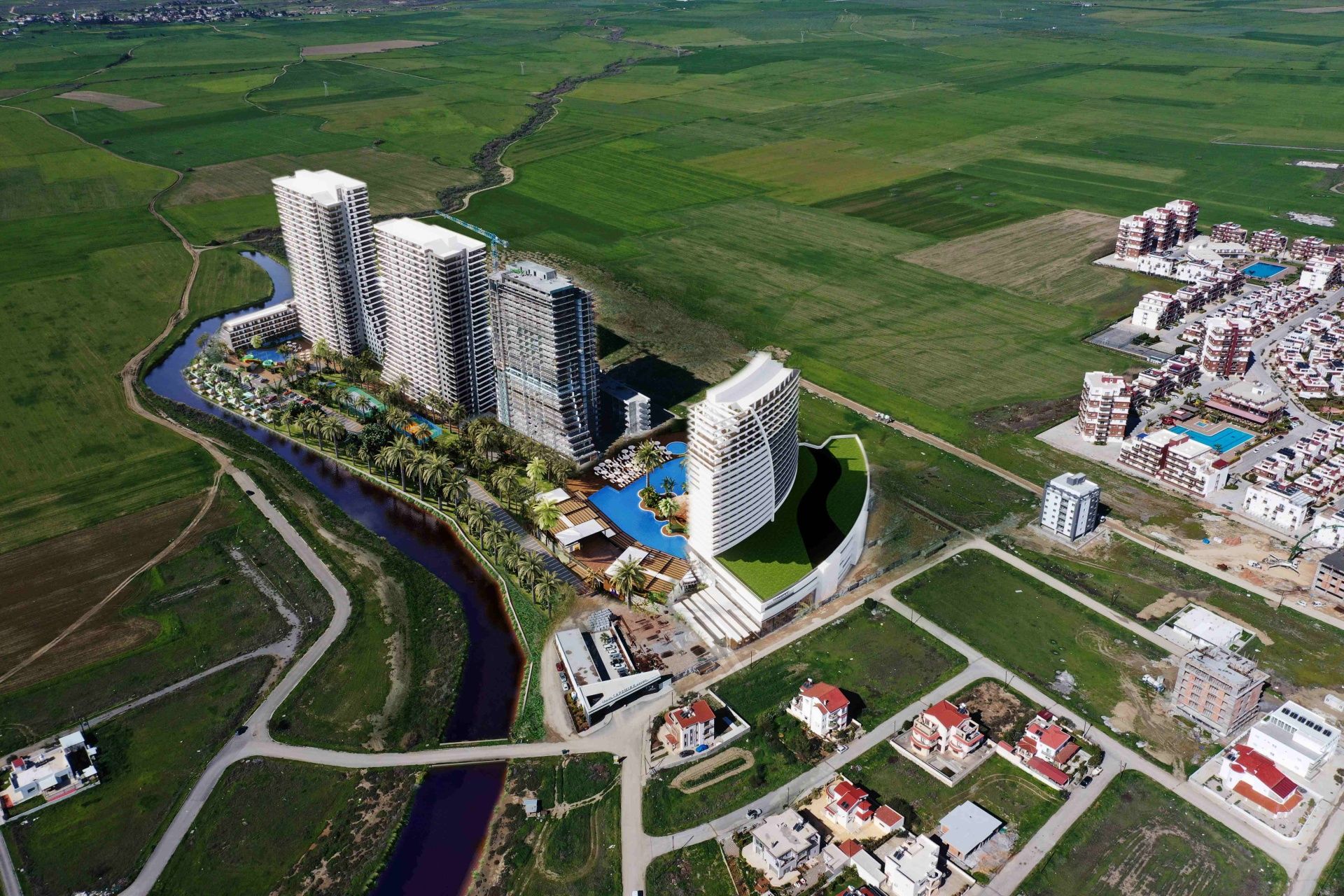 Студия 46 м² с террасой в элитном комплексе в 700 метрах от пляжа — фото 5