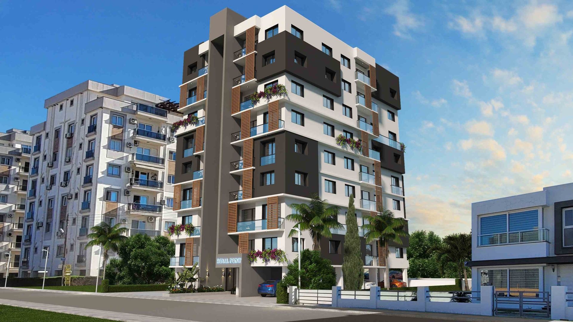 2-комнатные апартаменты 46 м² с балконом 4 м² в Искеле
