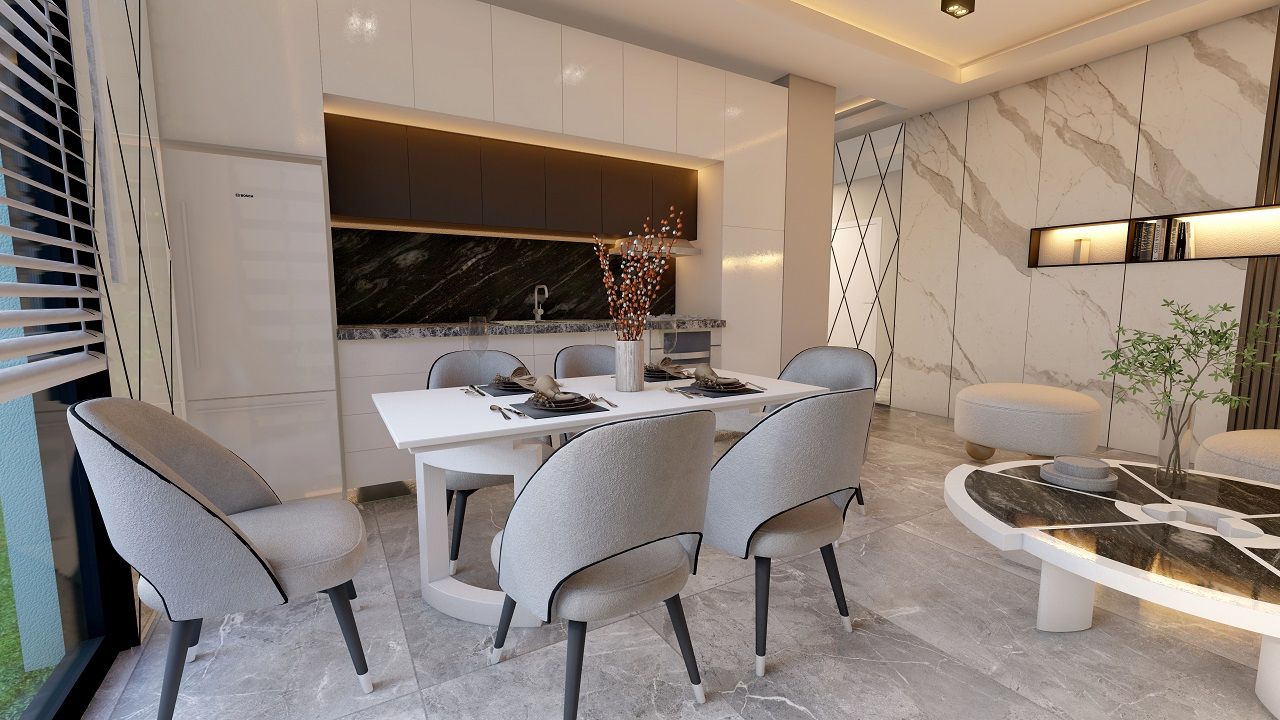 2-комнатные апартаменты 50 м² с балконом и садом в Алсанджаке — фото 13