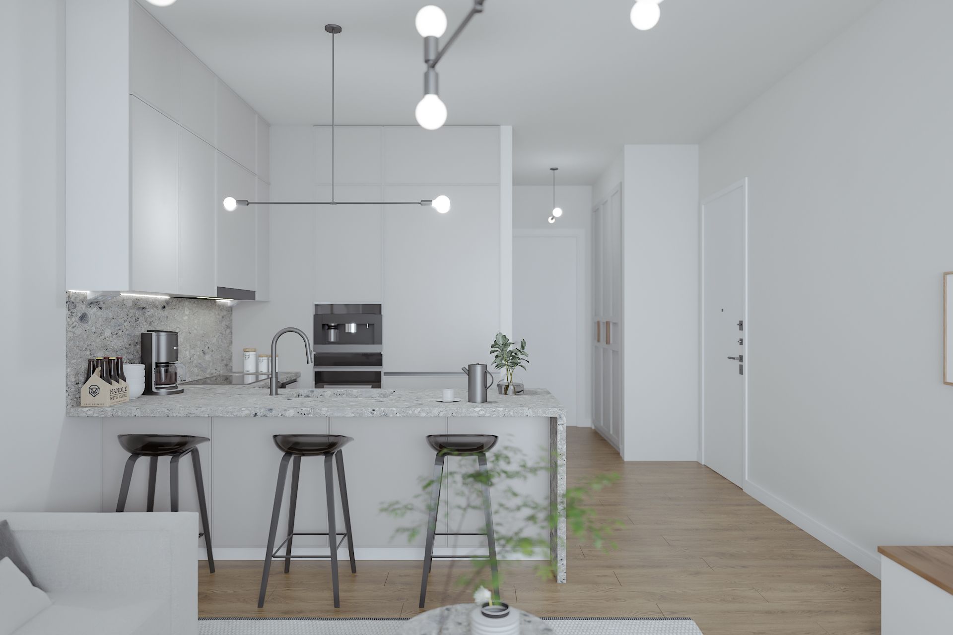 2-комнатный пентхаус 60 м² с двумя террасами в Каршияке — фото 2