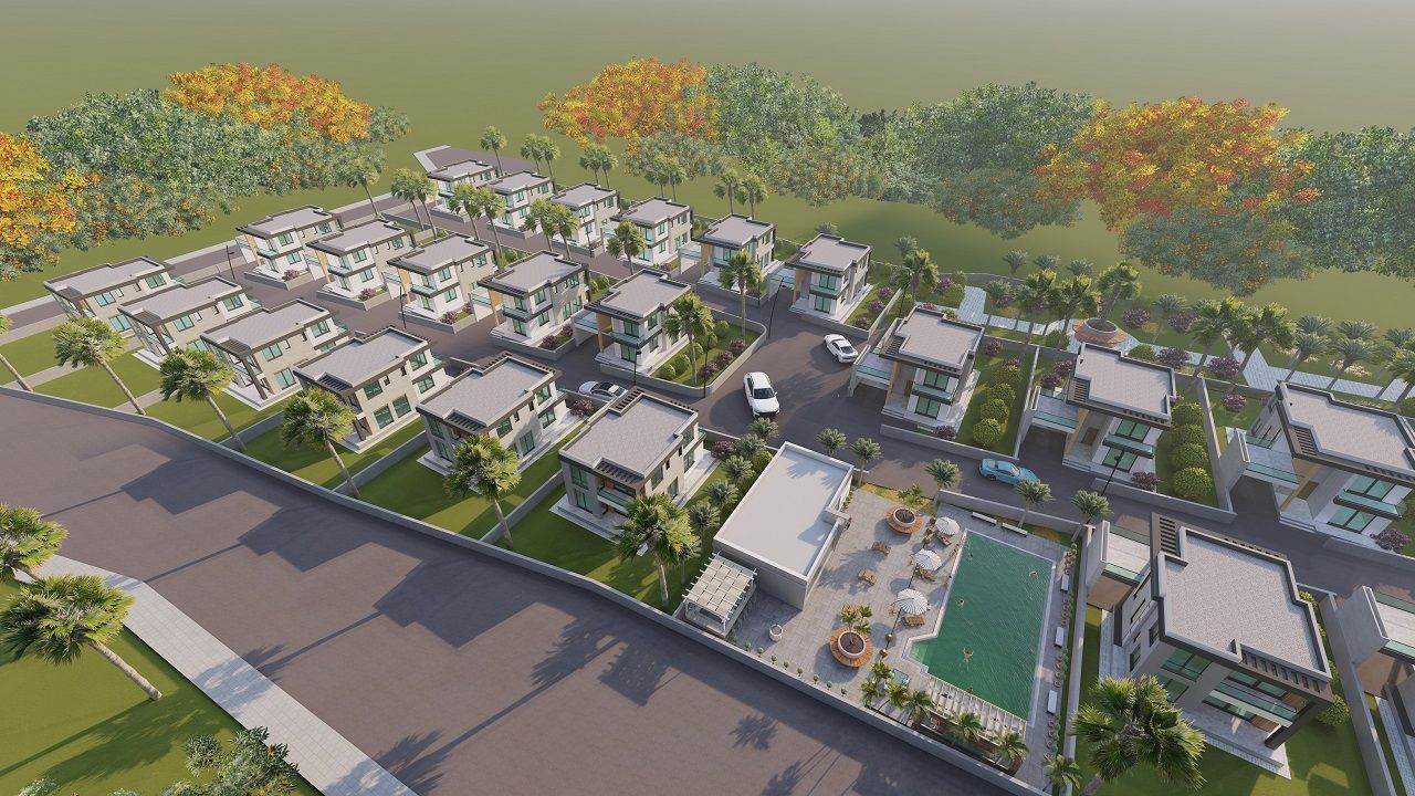 Вилла 4+1 (250 м²) с участком земли в новом комплексе в Лапте — фото 7