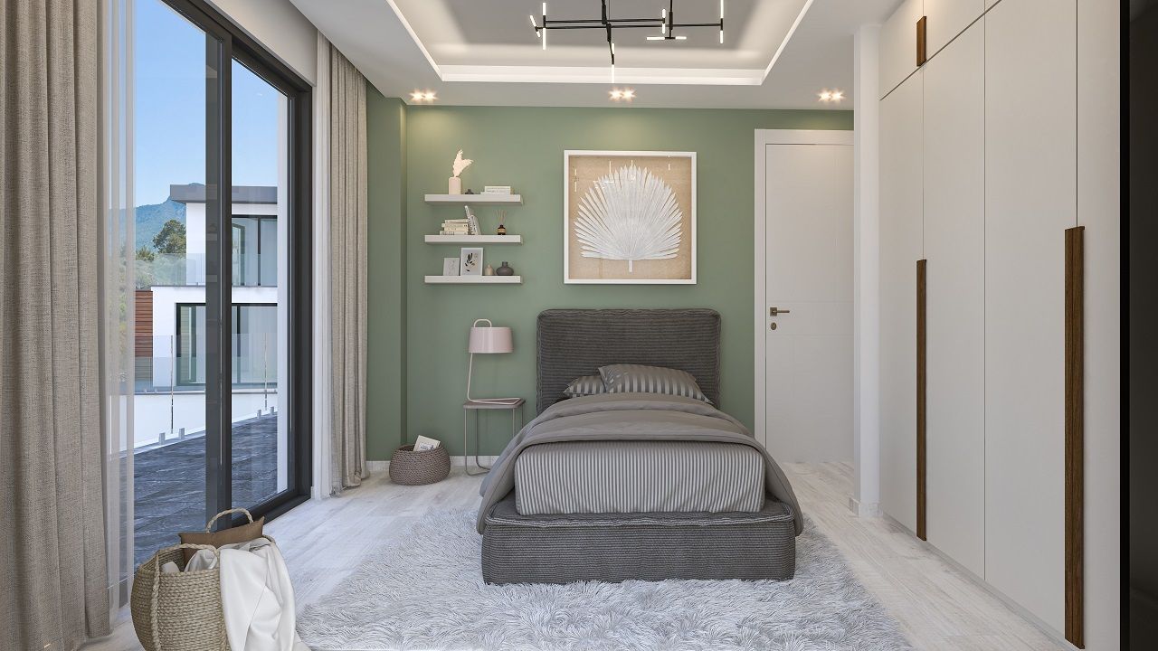 Вилла 4+2 (350 м²) с бассейном в Чаталкее — фото 14
