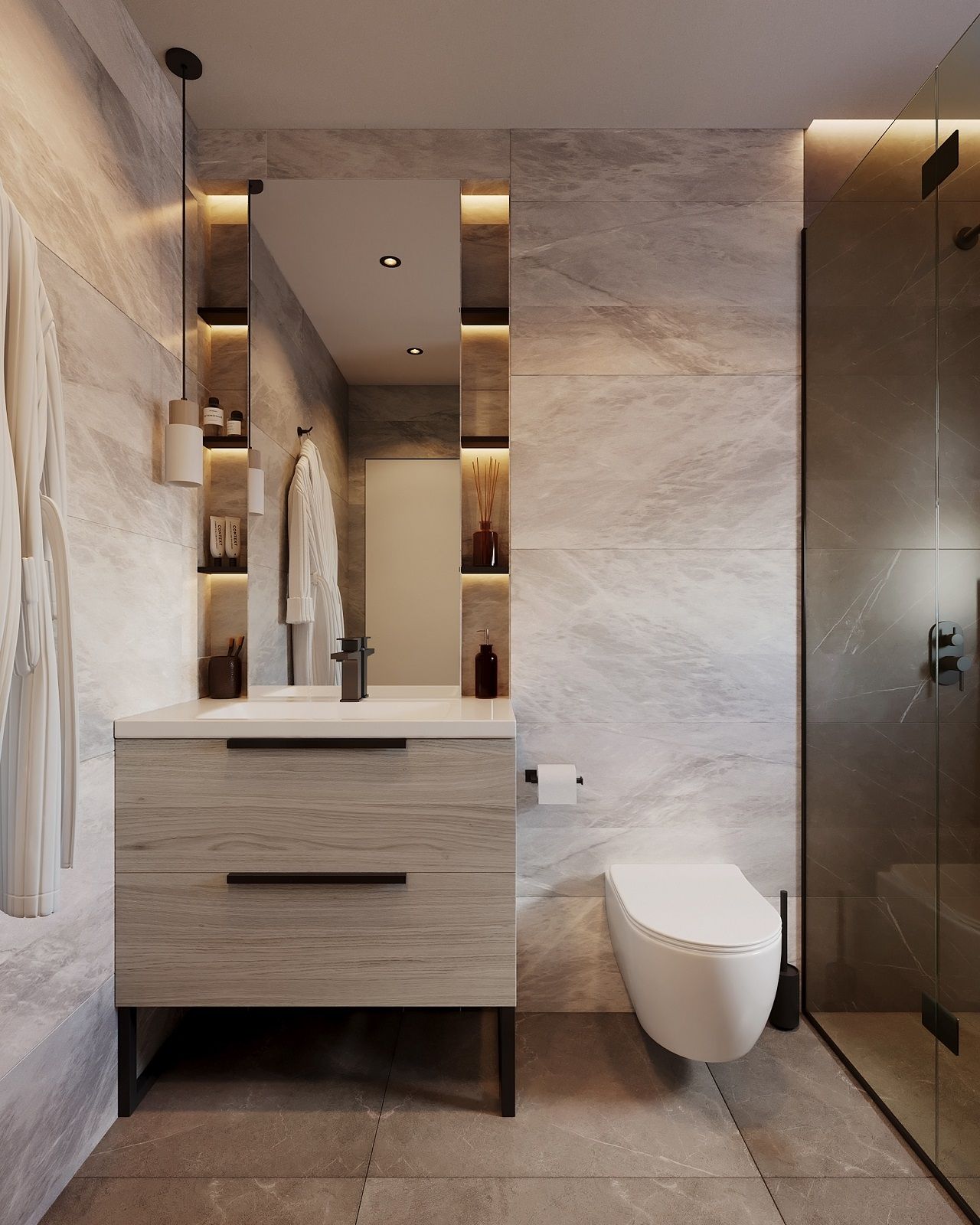 Студия Penthouse 37 м² с частным бассейном 15  м² в новом комплексе — фото 25