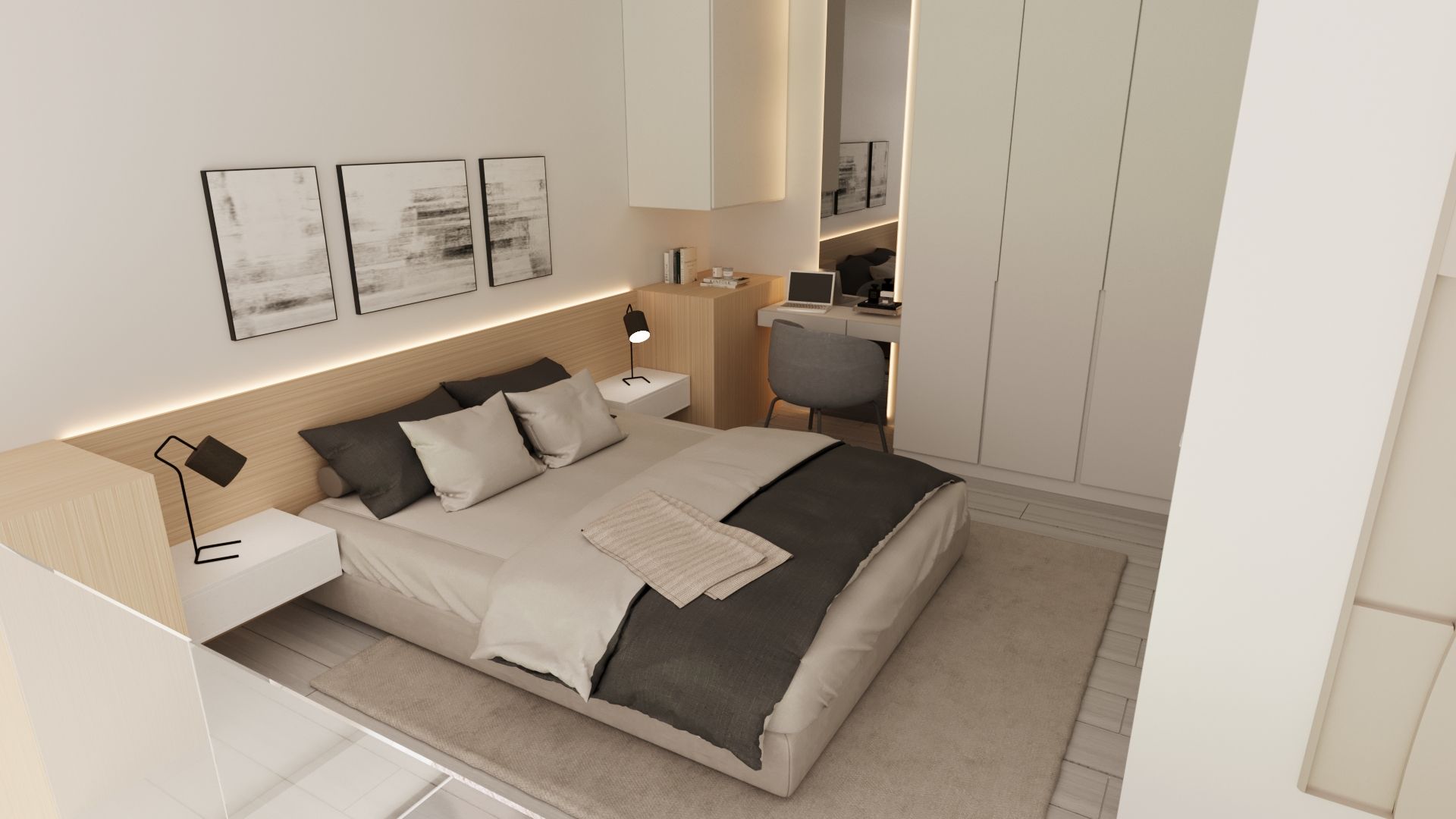Квартира 1+1 ( 69 м²) Duplex с балконом в новом комплексе в Боазе — фото 3