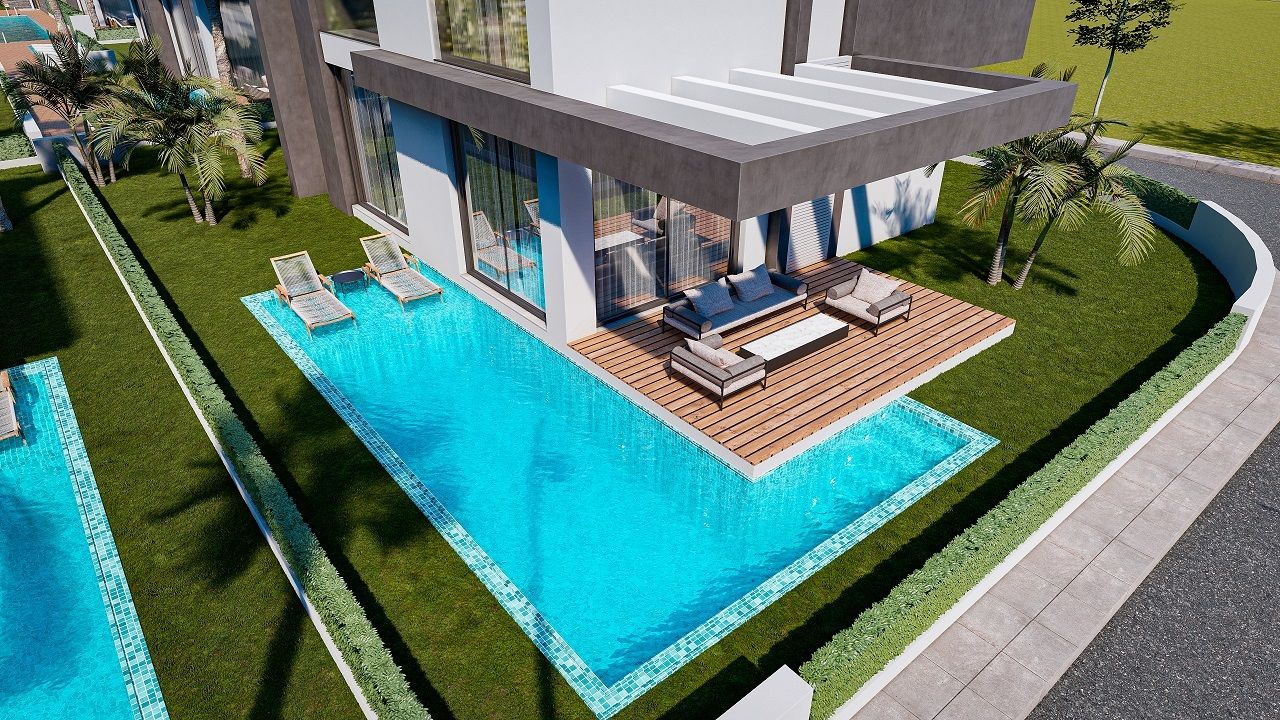 Вилла 4+1 (293 м²) с  собственным участком земли в 1 километре от моря — фото 8