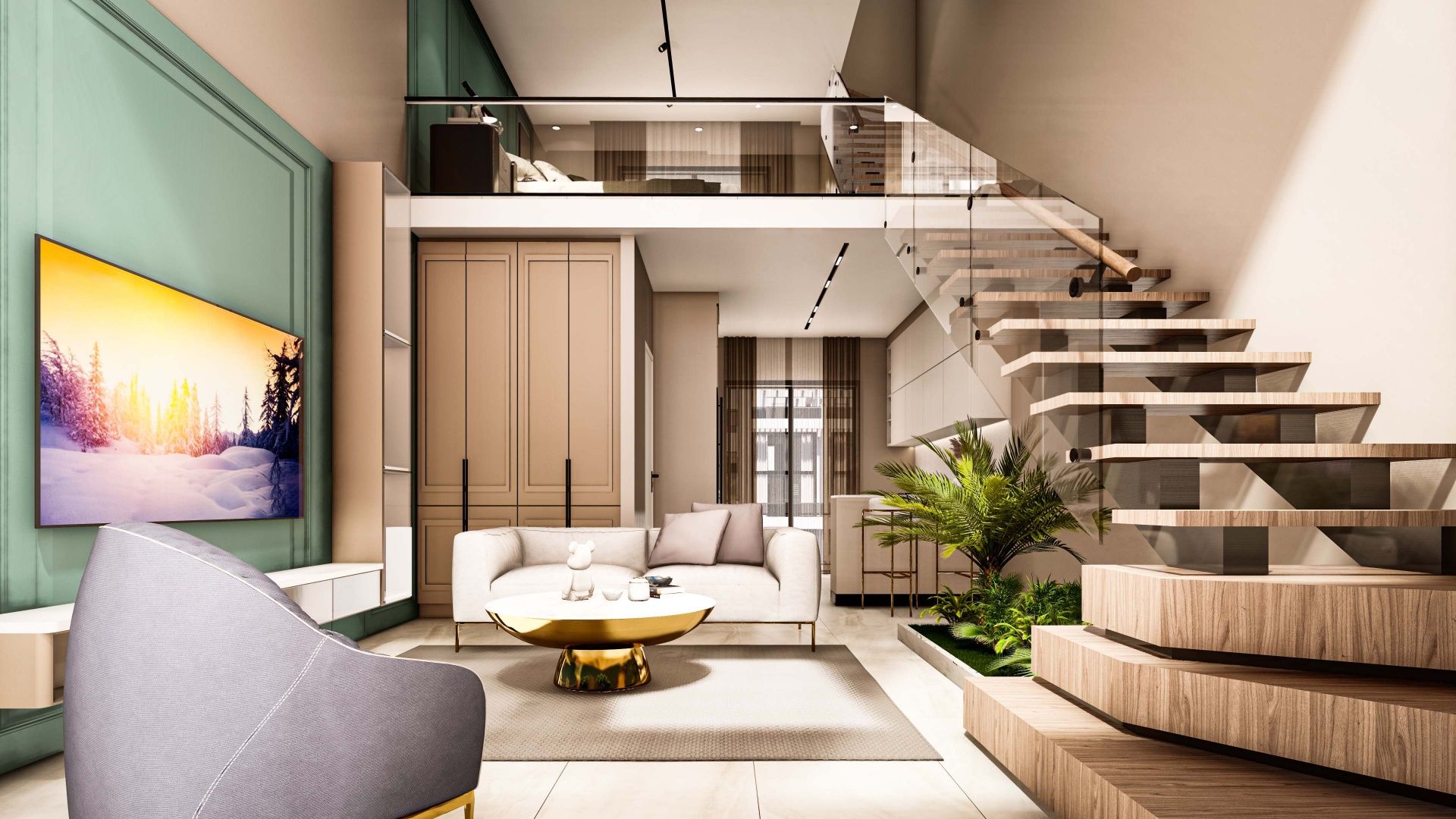 Квартира 1+1 Loft (85 м²) в 150 метрах от песчаного пляжа