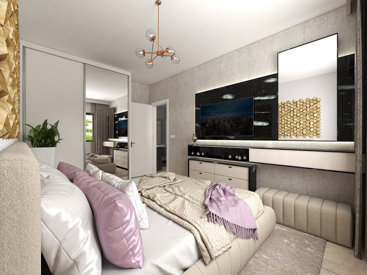 Студия 32м² в новом комплексе в Боазе — фото 22