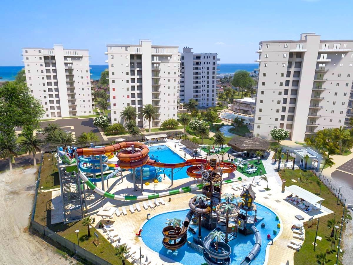 2-комнатные апартаменты 63 м² с террасой 12 м² в курортном комплексе