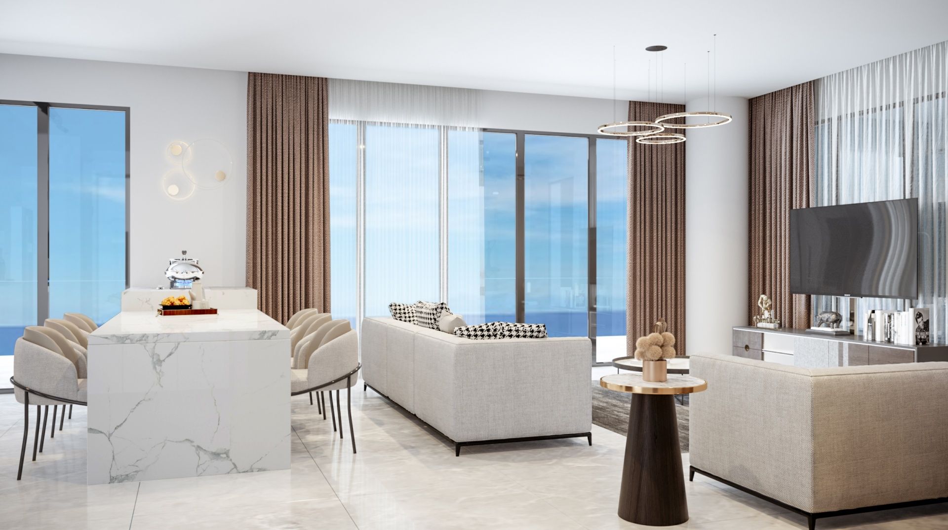 Четырехкомнатный Loft 148 м2 с террасой 81 м2 в новом комплексе в Гюзельюрт — фото 12