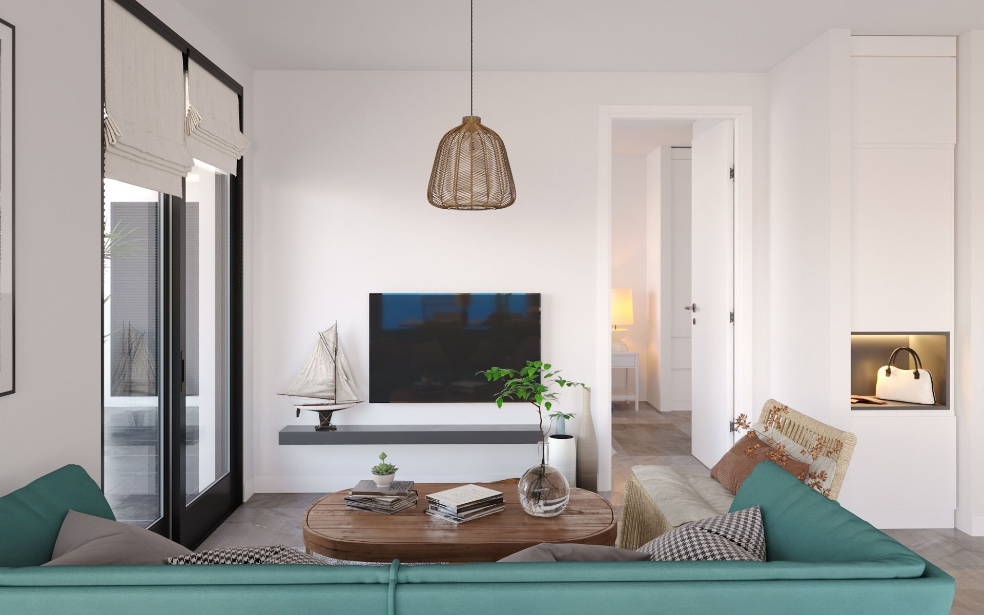 Двухкомнатная квартира 59  м² в новом комплексе в Гюзельюрте — фото 19