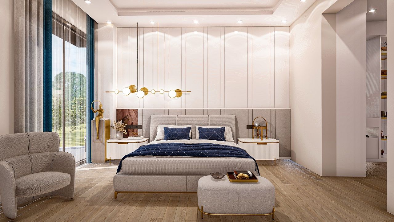 Вилла 4+1 (293 м²) с  собственным участком земли в 1 километре от моря — фото 28