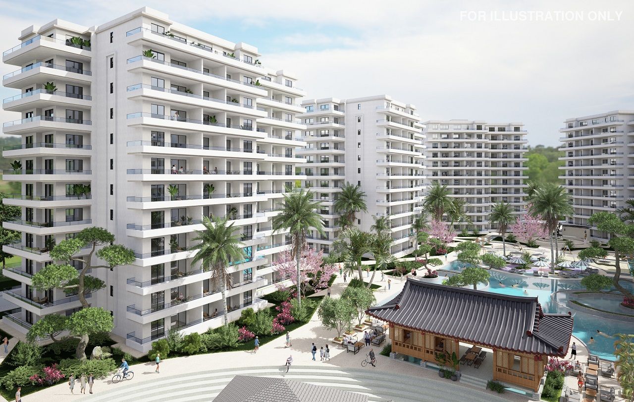 Студия 46 м² с балконом в новом комплексе в Искеле — фото 1