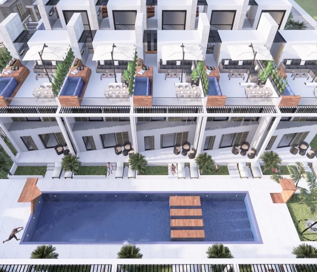 Таунхаус 2+1 (150 м²) с террасой на крыше в Каршияке — фото 3