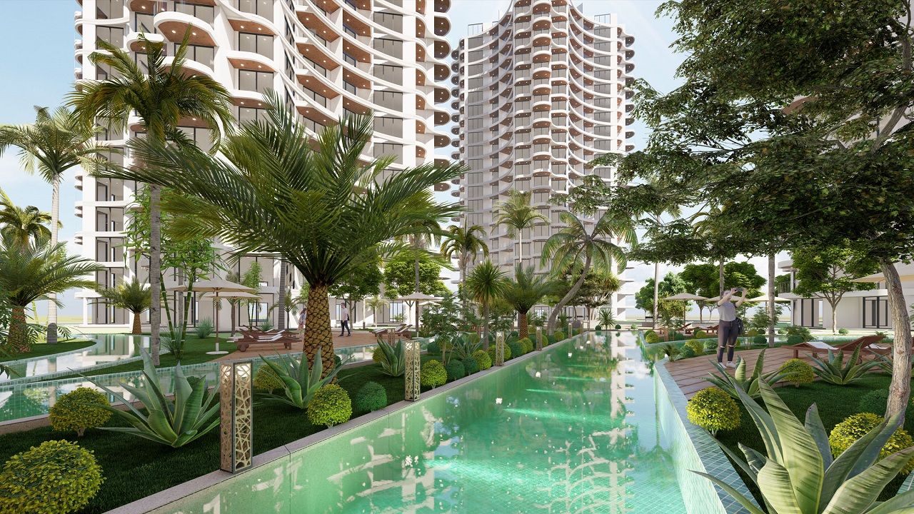 Студия 45 м² в самом роскошном и новом комплексе на берегу моря