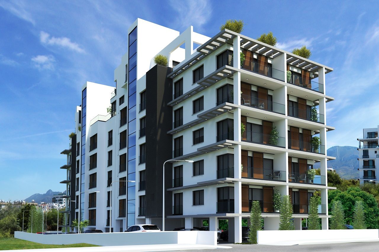 Квартира 2+1 (135 м2 ) c большой террасой (35 м2 ) в центре Кирении