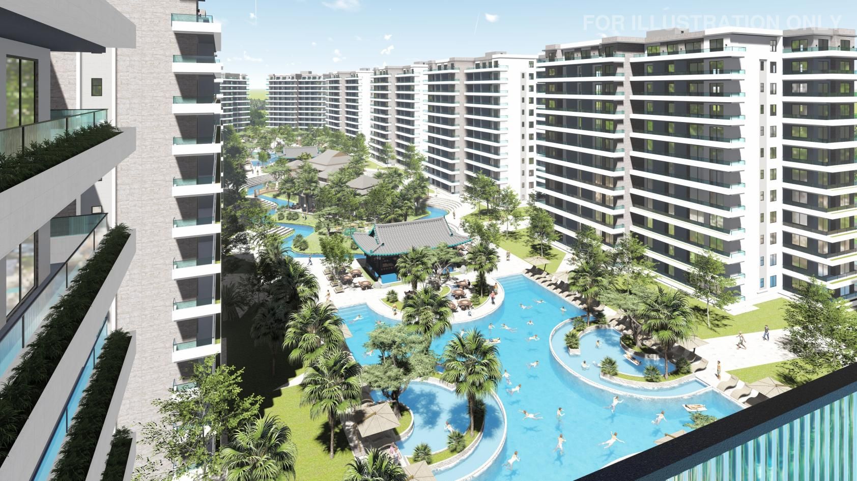 3-комнатные апартаменты 79 м² с балконом 15 м² в СПА-комплексе в 600 метрах от песчаного пляжа — фото 3