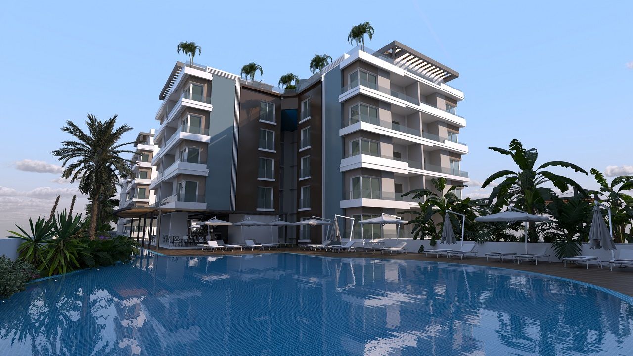 Трехкомнатная квартира 78 м² в новом комплексе в Искеле