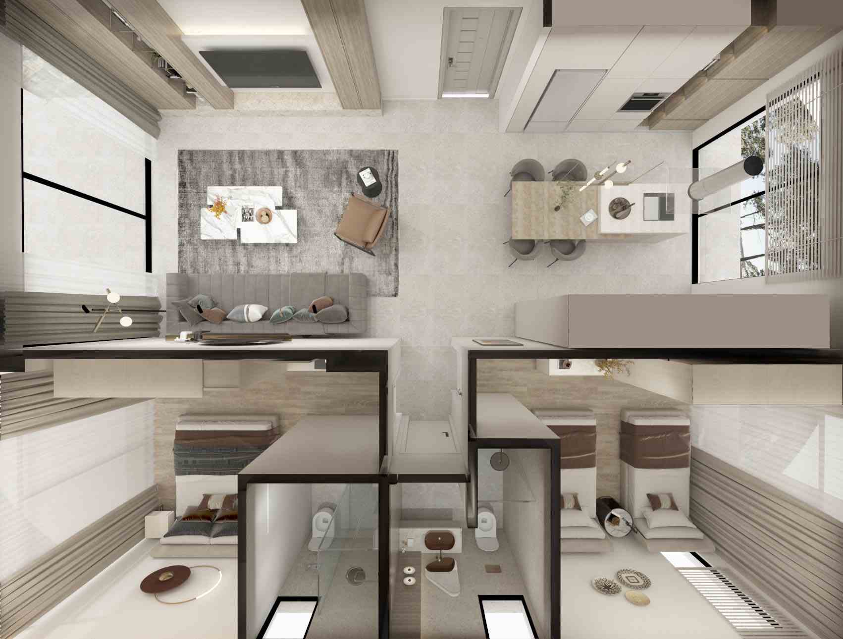 3-комнатные апартаменты 112 м² с террасой 25 м² в комплексе с уникальной инфраструктурой у моря — фото 5