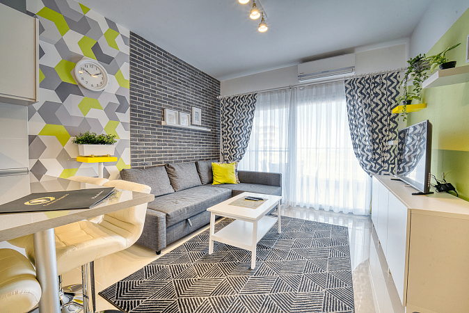 2-комнатные апартаменты 60 м² в 600 метрах от пляжа "Лонг бич" — фото 34