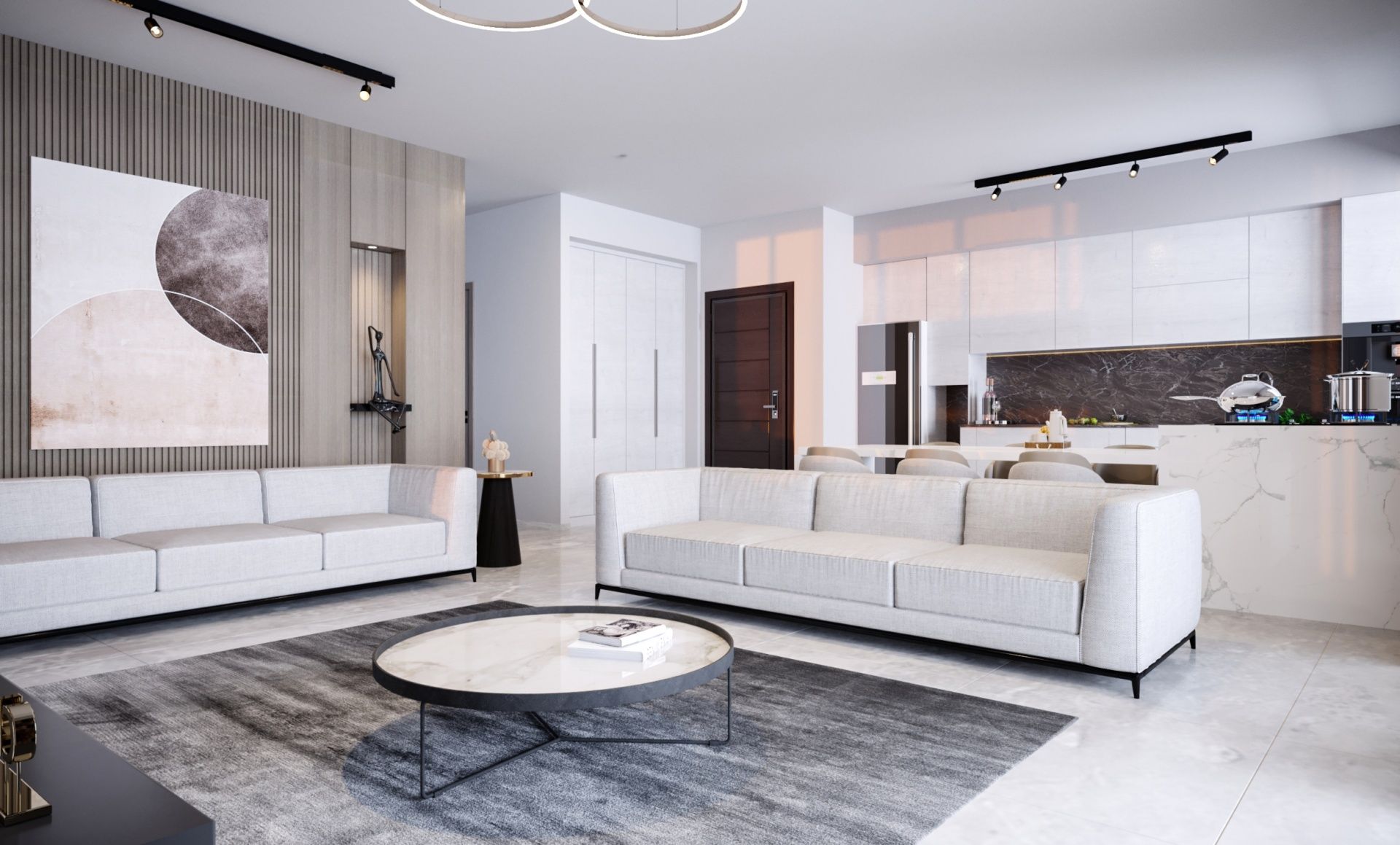 Четырехкомнатный Loft 148 м2 с террасой 81 м2 в новом комплексе в Гюзельюрт — фото 13
