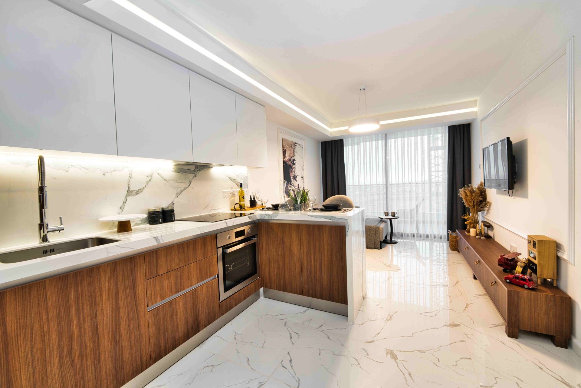 2-комнатные апартаменты 64 м² с террасой 8,5 м² и дизайн-пакетом в роскошном комплексе — фото 8