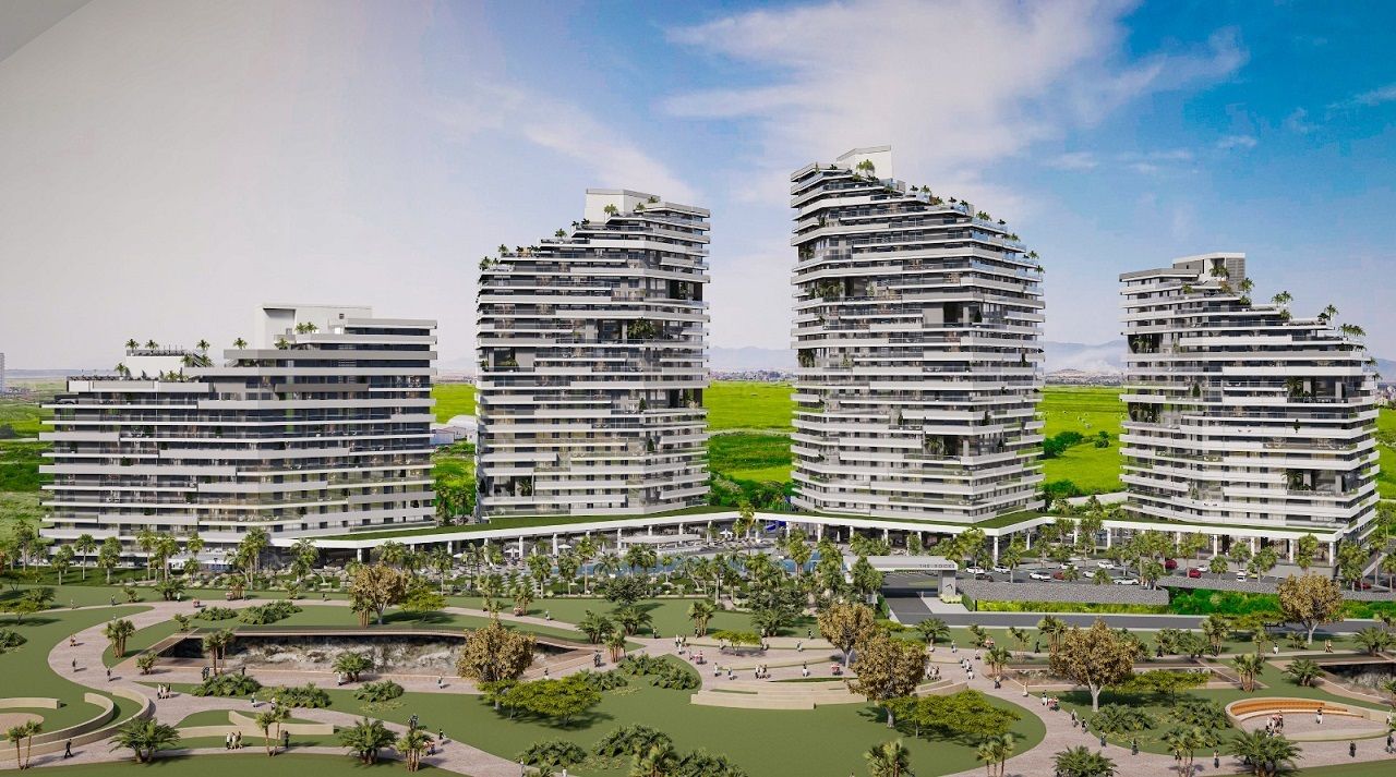 3 комнатные апартаменты (138м² )  в современном комплексе рядом с Лонг-Бич