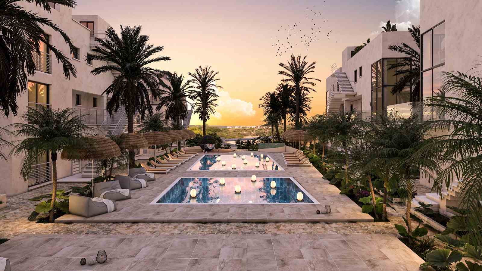 2-комнатный пентхаус loft 87 м² с двумя террасами в комплексе с частным пляжем — фото 24