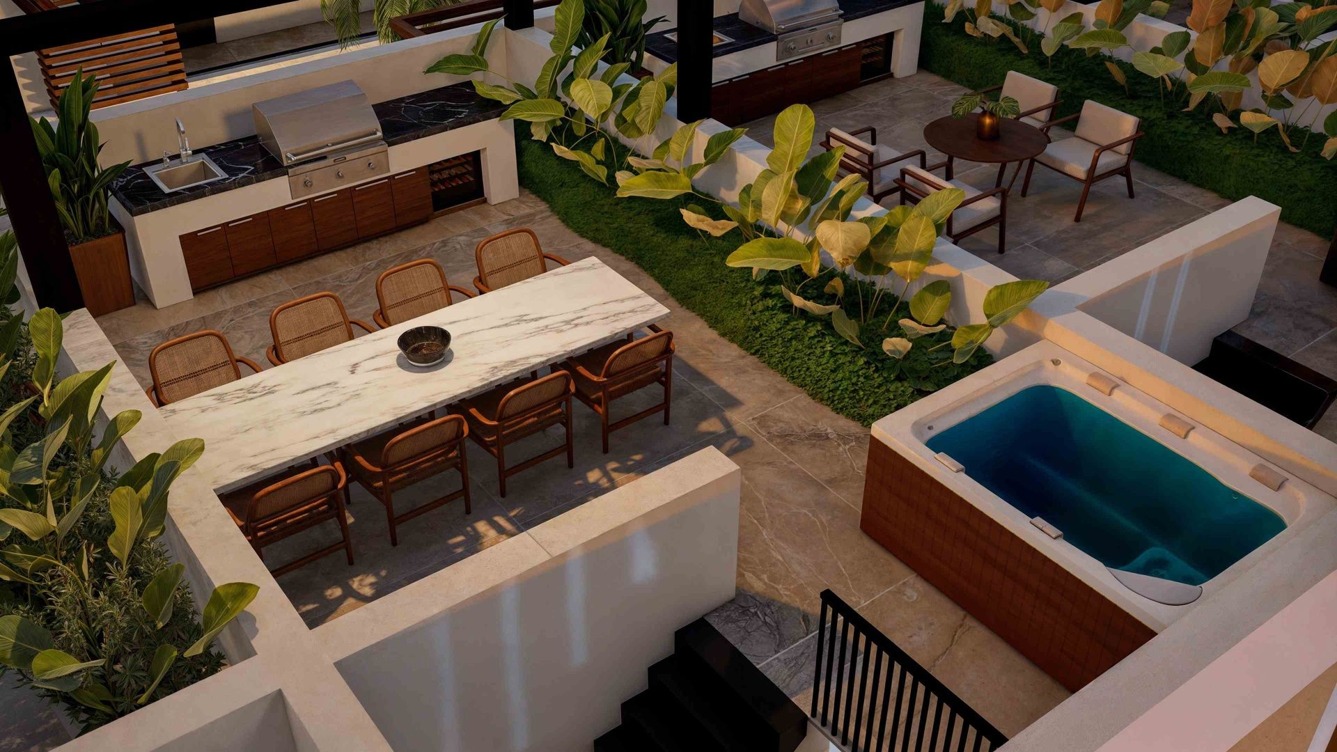 Студия penthouse 50м2 с террасой на крыше 45м2 — фото 37