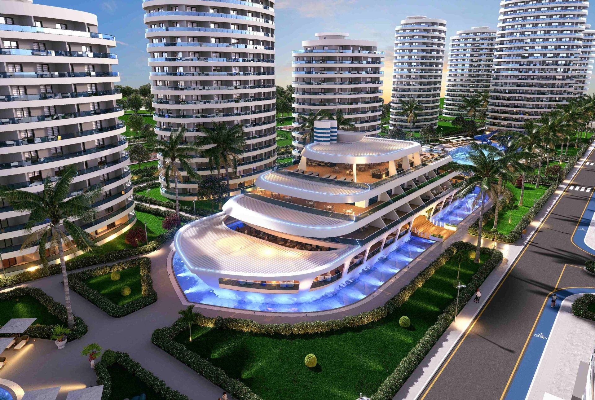 3-комнатные апартаменты 125 м² с террасой в элитном комплексе в 800 метрах от пляжа — фото 25