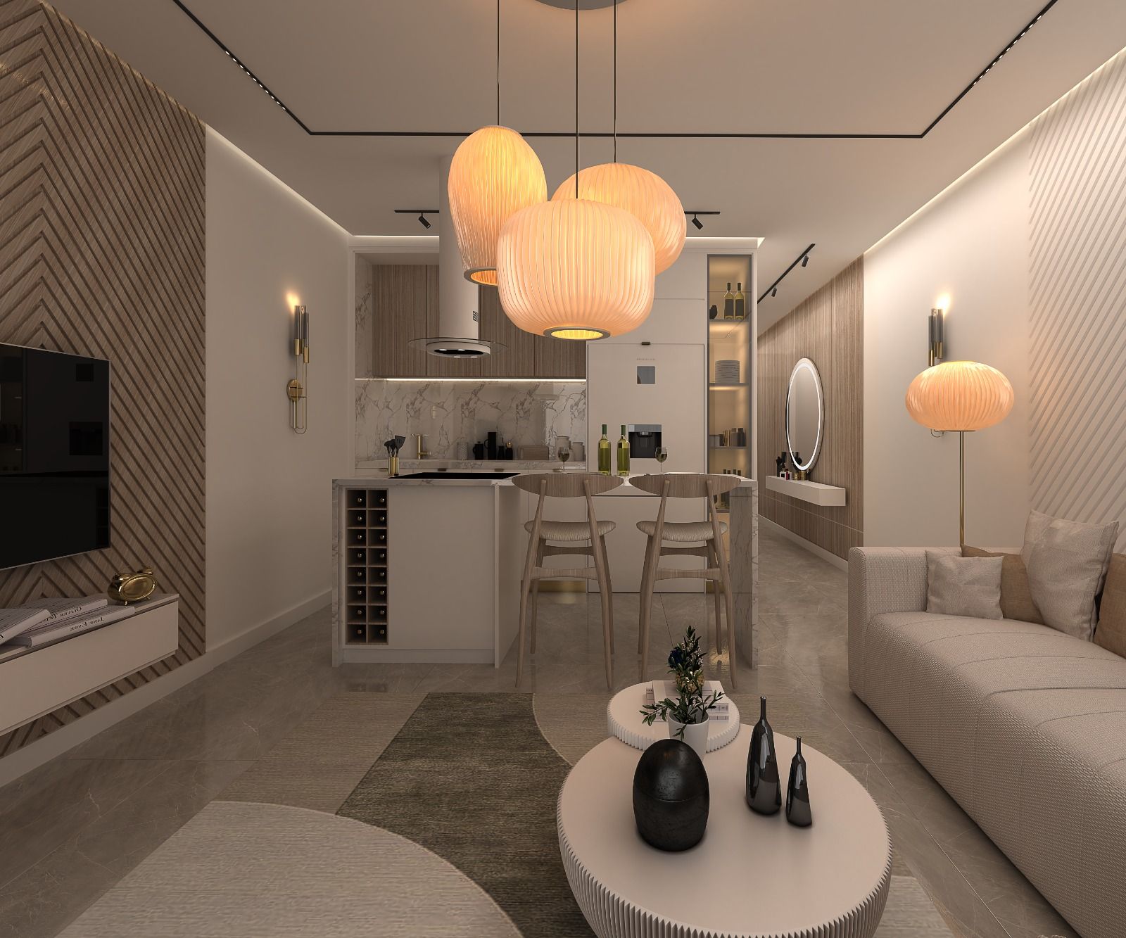 Апартаменты Loft 2+1 (113 м2) с двумя террасами в новом комплексе рядом с морем — фото 7