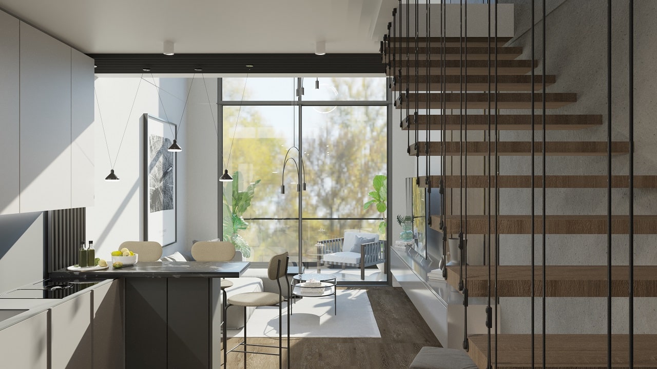 2-комнатные апартаменты 61 м² в комплексе с частным пляжем — фото 2