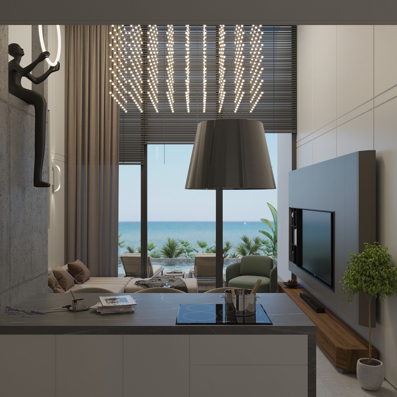 Квартира 2+1 loft - Penthouse 142 м2 c большой террасой на крыше 53 м2 в Эсентепе — фото 29
